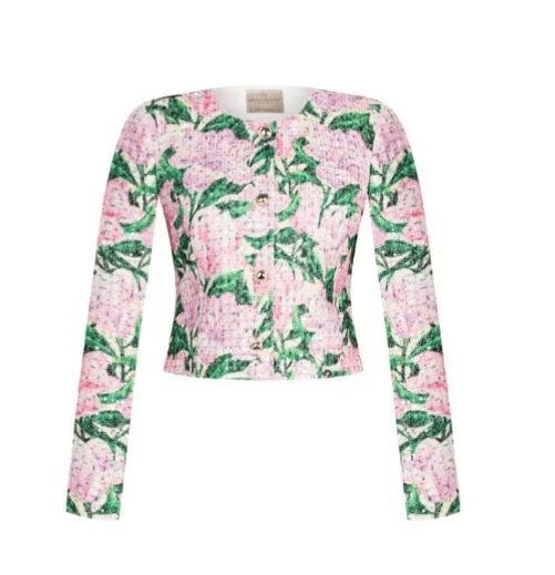 RINASCIMENTO Floral Tweed Jacket