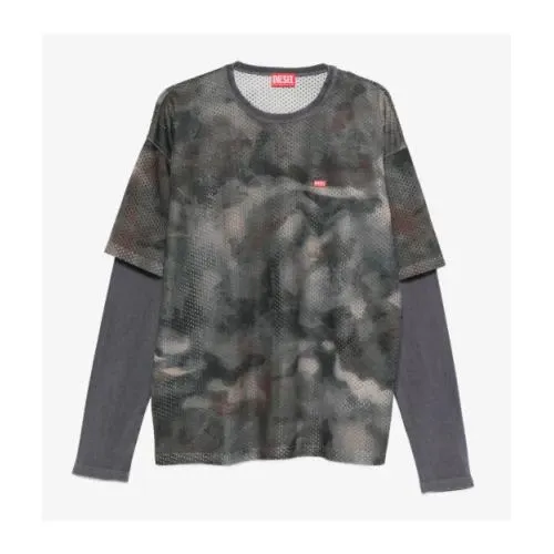 DIESEL パーフォレーテッド ロングTシャツ