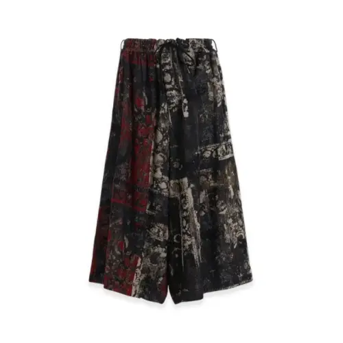 SYTE Floral Jacquard Culotte Pants
