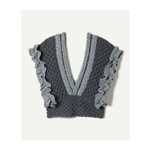 leinwande Braids&Frill Top