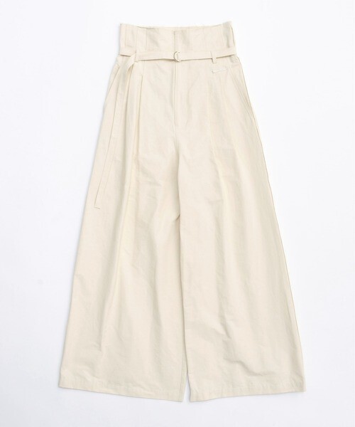 MAISON SPECIAL Two Tuck High Waist Wide Pants