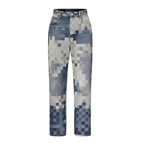 LOUIS VUITTON Damier Denim Skate Trousers