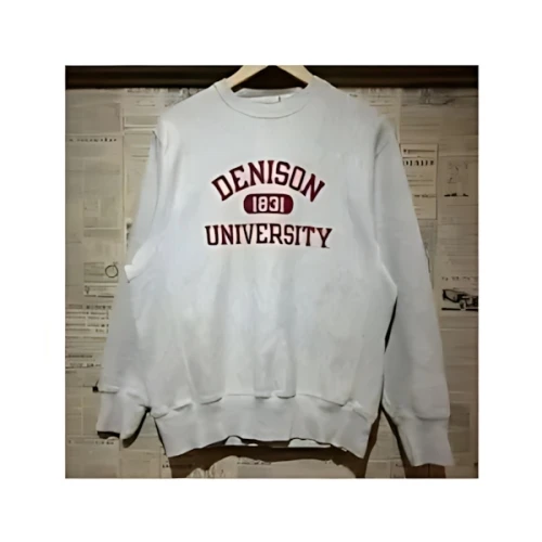 CHAMPION DENISON UNIVERSITYのプリントトレーナー(中心の数字が異なります)