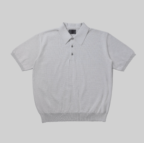 DUNLOP REFINED DUNLOP REFINED 和紙ニットポロシャツ