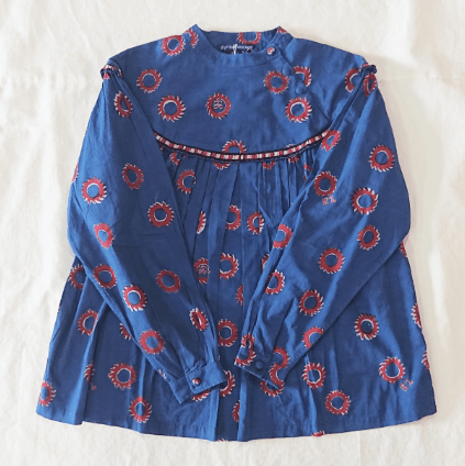 TIGRE BROCANTE Tigre brocante Le Soleil プリントラウンドヨークチュニック