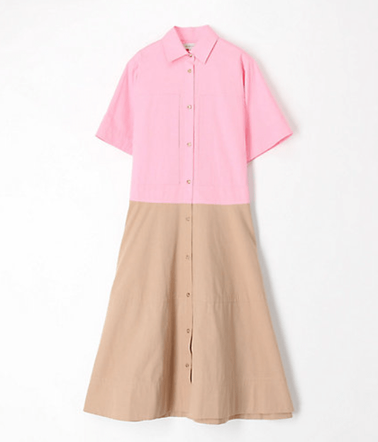 maison TOMORROWLAND LEE MATHEWS MAY コットン フレアシャツワンピース