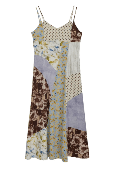 AMERI VINTAGE MEDI VARIOUS PATTERN CAMI DRESS