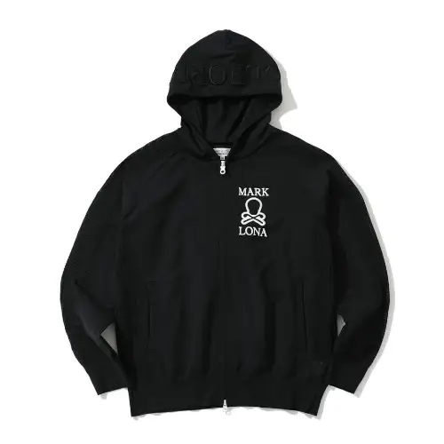 MARK & LONA Ever Mesh Knit Zip Hoodie