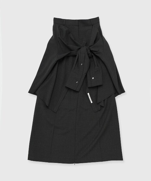 JOSE MOON SHIRT LAYERD SKIRT/シャツレイヤードスカート