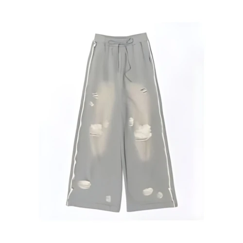 MAISON SPECIAL Sweat Distressed Wide Pants/スウェットダメージワイドパンツ