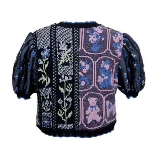 rurumu: nursery Jacquard knit Cardigan