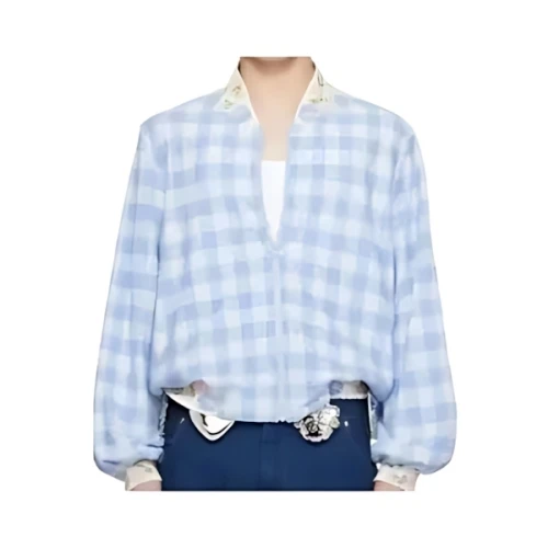 ANNA SUI Baseball ギンガム テリー ボンバージャケット