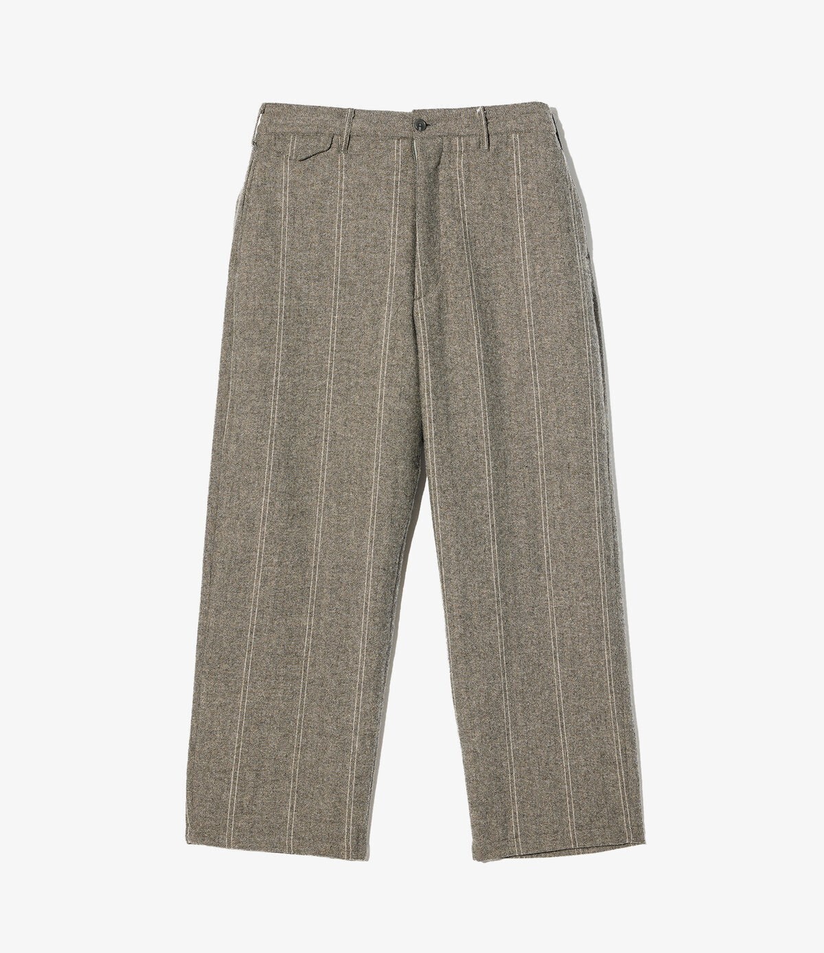 Engineered Garments Officer Pant - Lt. Grey Wool Striped HB