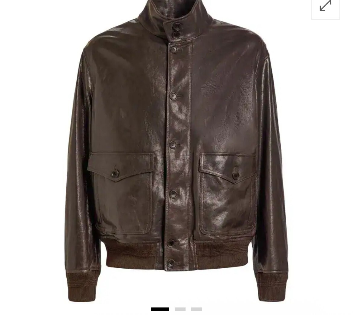 Bally Leather Bomber Jacket