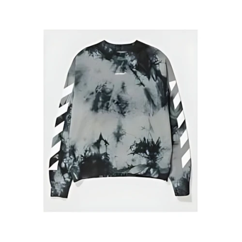 Off-White DIAG ARROW TIE DYE SKATE CREWNECK SWEATSHIRT