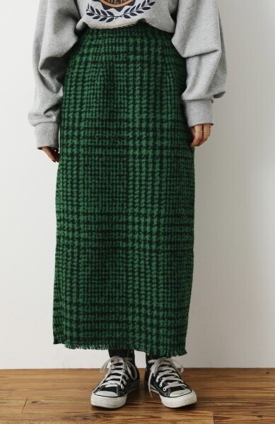 RODEO CROWNS WIDE BOWL TWEEDナロースカート