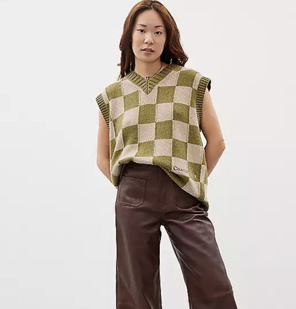 Coachtopia チェッカーボード セーター ベスト