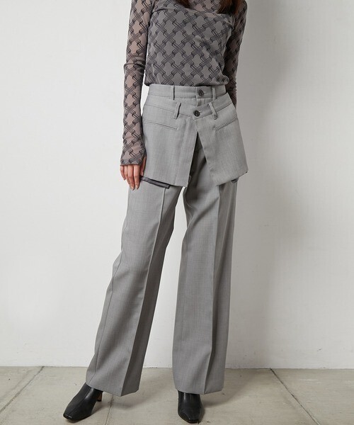 LE CIEL BLEU Layered Straight Pants