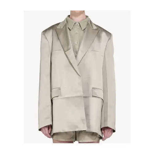 N°21 Single-breasted shantung jacket