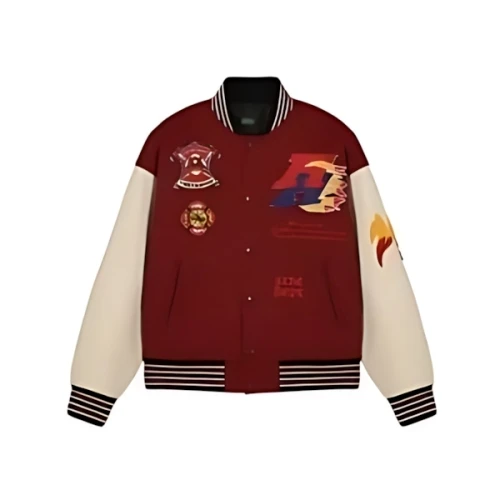 AFEWGOODKIDS WOOLEN BASEBALL LOGO JACKET