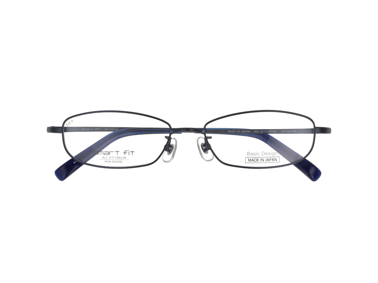 メガネのアイガン SMART FIT ベーシックデザイン SF-7002M　Col.3【ブルー】