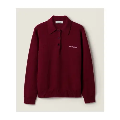 MIU MIU Cashmere polo sweater