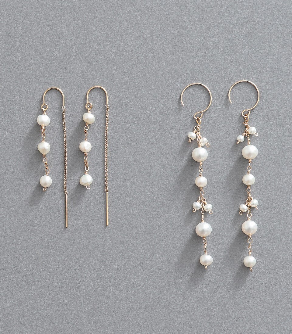 NOIR DE POUPEE k14GF pierced earrings