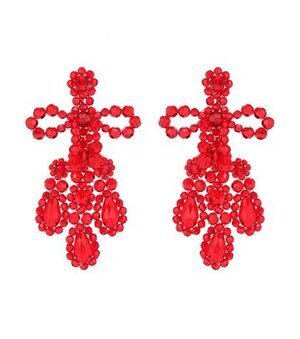Simone Rocha Crystal-beaded earrings