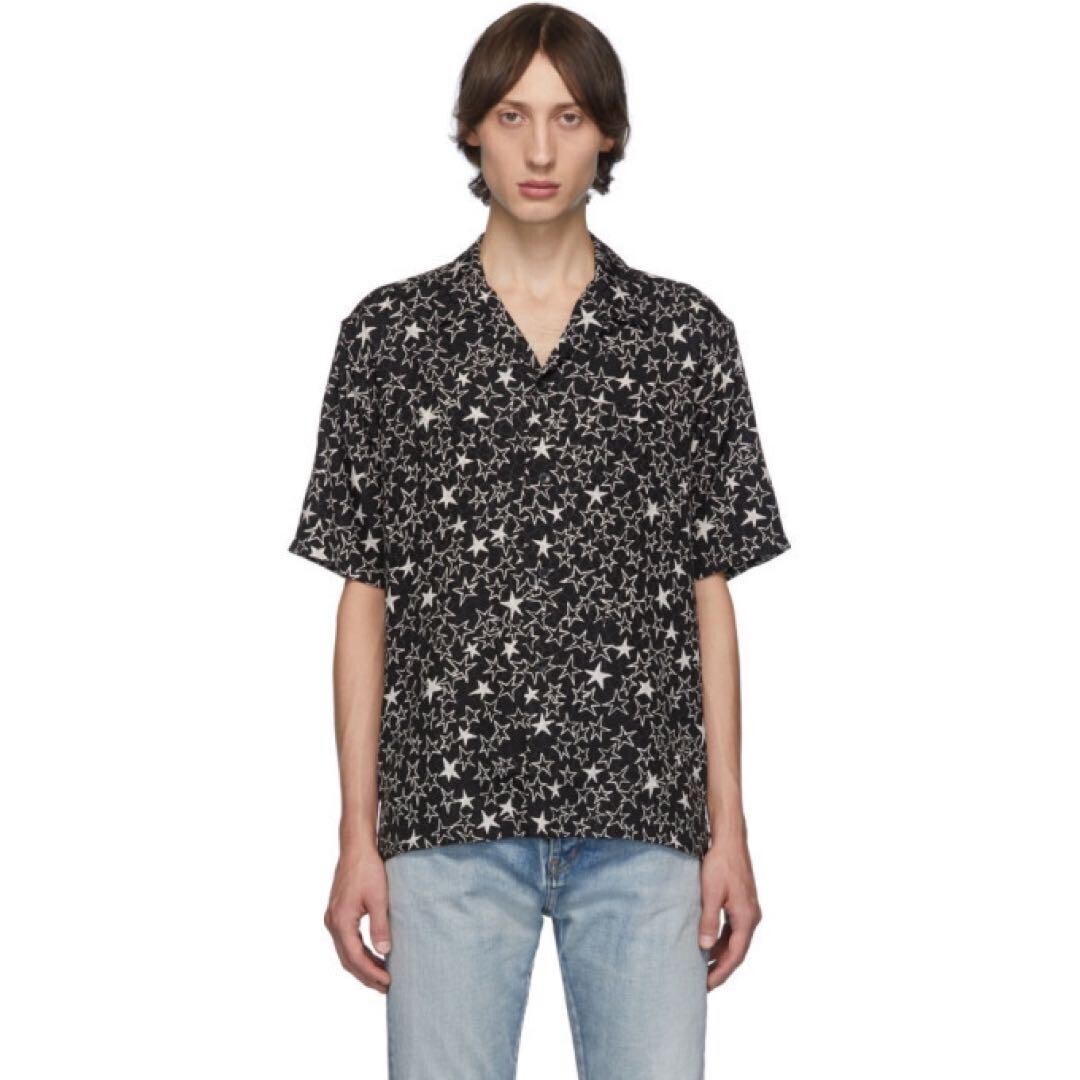 SAINT LAURENT 半袖シャツ スター柄