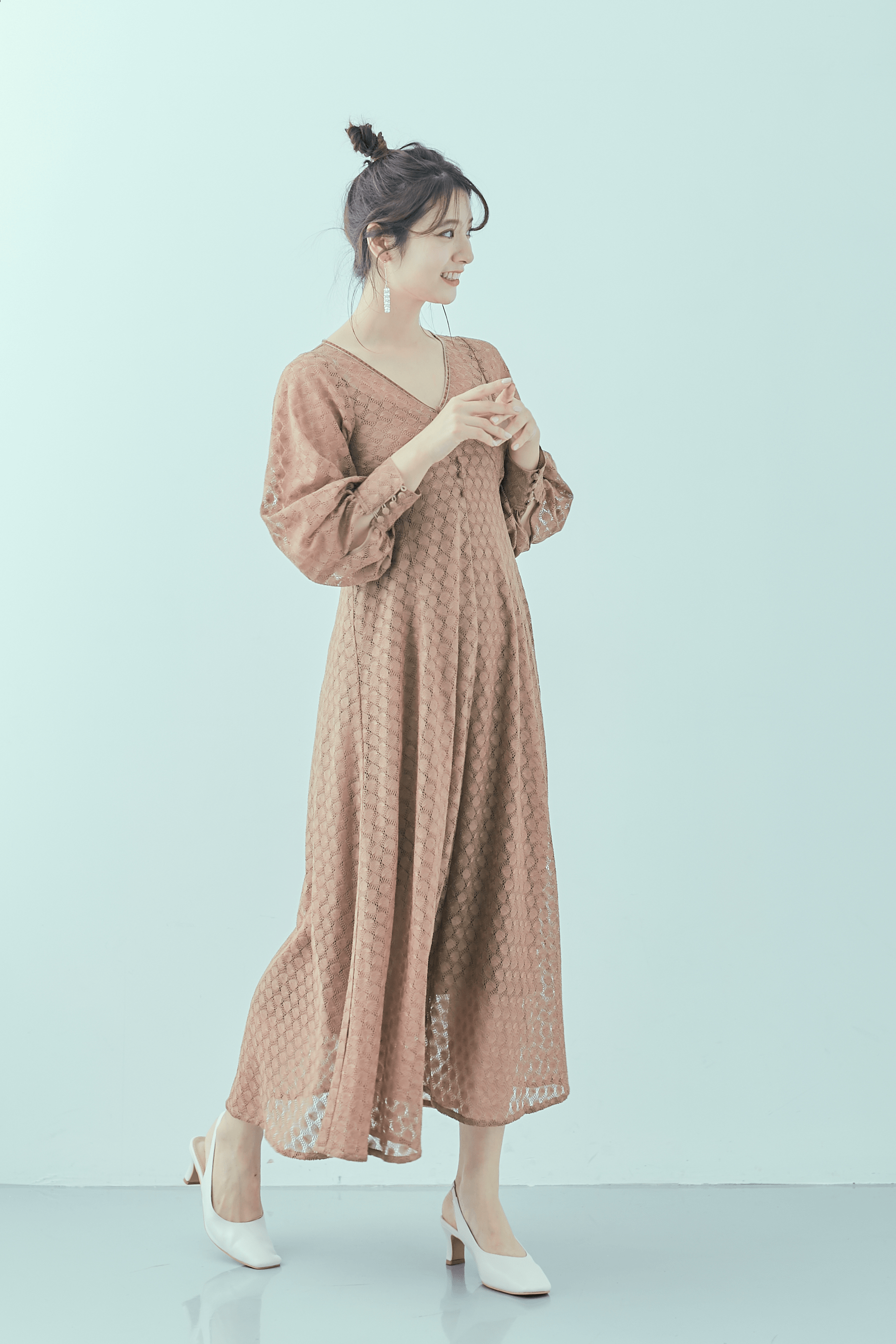 mite SAORI TANABE コラボ Vintage lace op