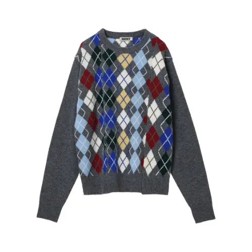 NKNIT mix argyle pattern KNIT