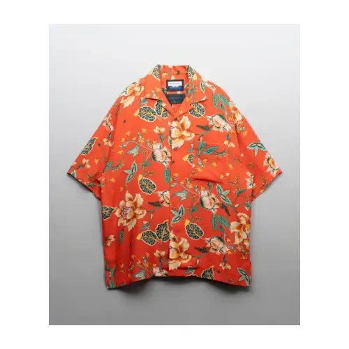 MAISON SPECIAL Short Sleeve Open Collar Shirt
