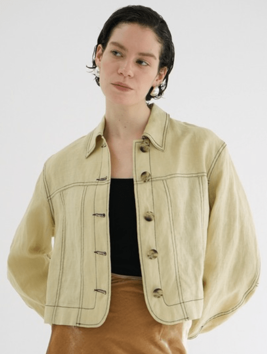 CLANE LINEN SHIRT JACKET