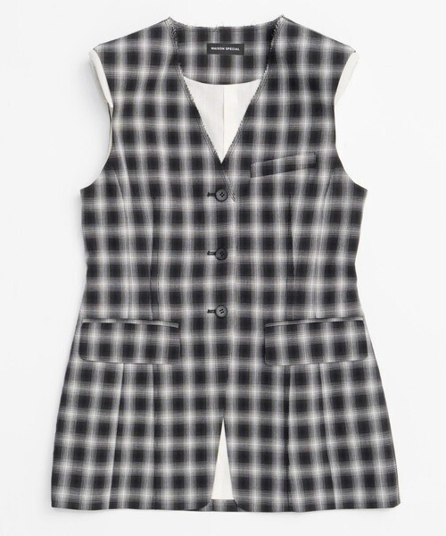 MAISON SPECIAL Suiting V-neck Gilet