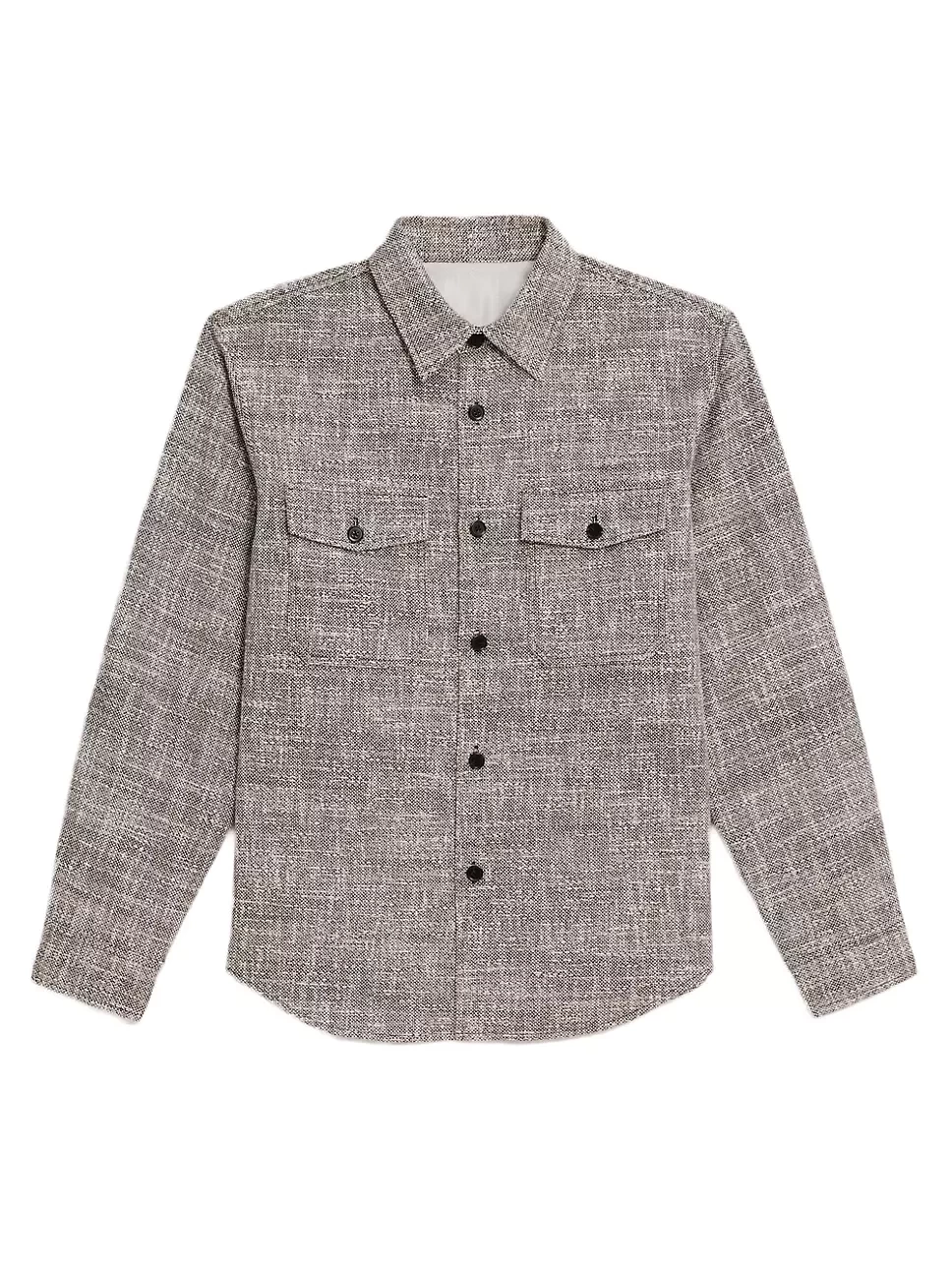 Theory Garvin Shirt Jacket In Tweed Canvas