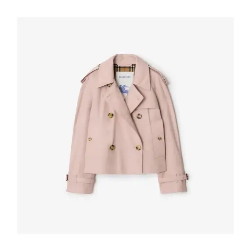 BURBERRY クロップド トロピカル ギャバジン トレンチジャケット