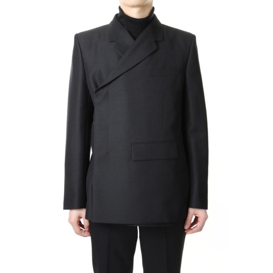 JOHN LAWRENCE SULLIVAN MOHAIR WOOL FLY FLONT DOUBLEBREASTED JACKET