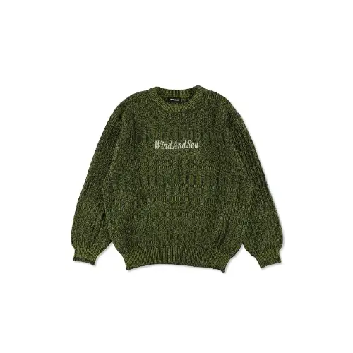 WIND AND SEA Cotton volume knit sweater