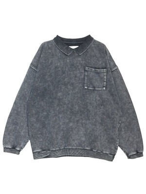 Ameri Vintage RIB COLLAR SWEAT