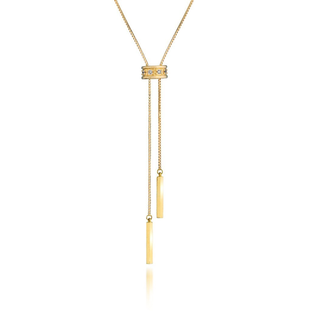STAR JEWELRY K18 ネックレス SLIDE LARIAT NECKLACE