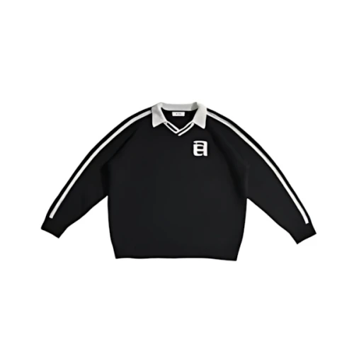 ACLENT Side line uniform loose knit