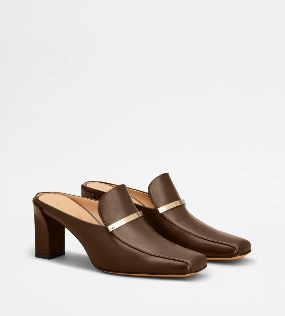 TOD'S レザー ミュール