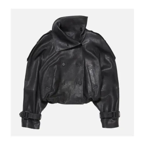 Acne Studios クロップド レザー トレンチ コート