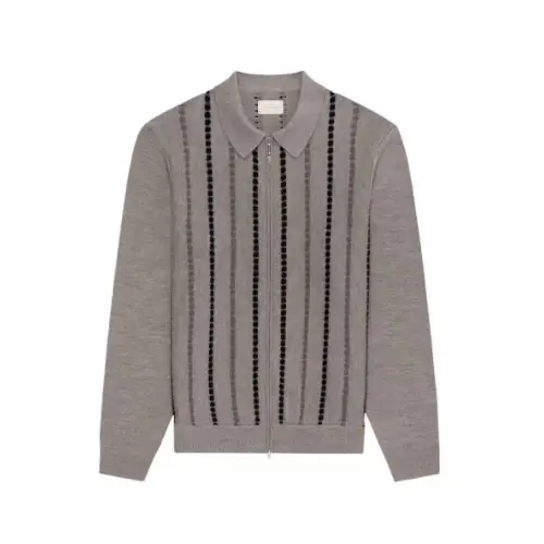 Aimé Leon Dore Jacquard Stripe Polo Cardigan