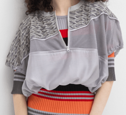 AULA AILA LACE MESH COMBINATION TOPS