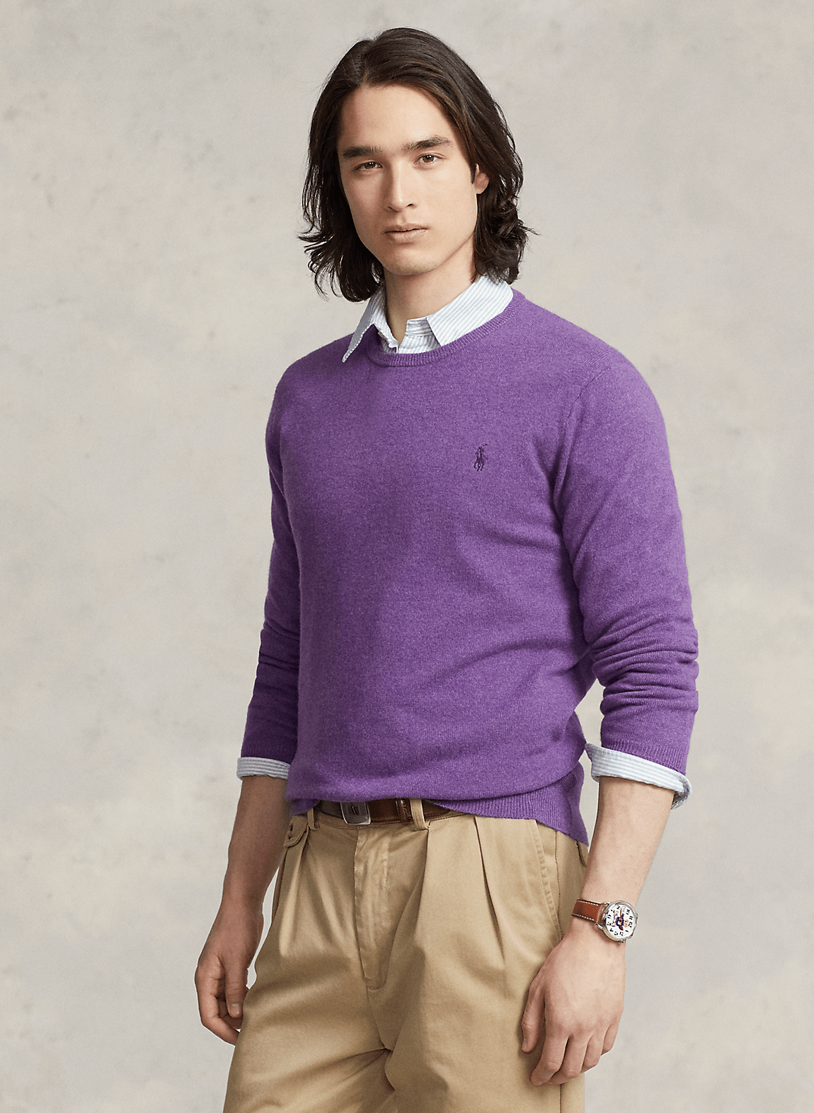POLO RALPH LAUREN ウール クルーネック セーター