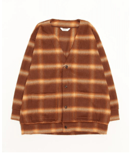 Name. CHECK SHAGGY CARDIGAN