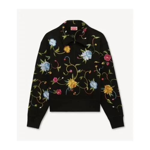 KENZO 'KENZO Wildflower' エンブロイダリー ハーフ ジップ スウェット
