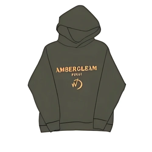 AMBERGLEAM Embroidery Sweat Hoodie -W