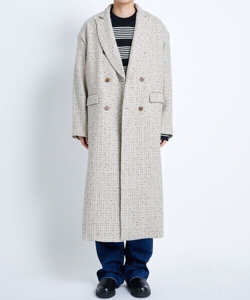 JUHA LAME TWEED EXTREME OVER COAT